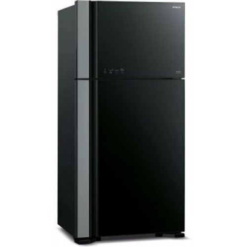Холодильник Hitachi R-VG610PUC7 GBK 2-хкамерн. черный (двухкамерный)