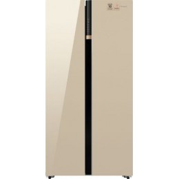 Холодильник Weissgauff Premium Wsbs 590 BeG NoFrost Inverter Premium 2-хкамерн. бежевый глянц.