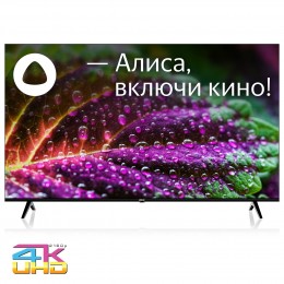 Телевизор LED BBK 65" 65LEX-8207/UTS2C (B) Smart Яндекс.ТВ черный/4K Ultra HD/DVB-T/60Hz/DVB-T2/DVB-