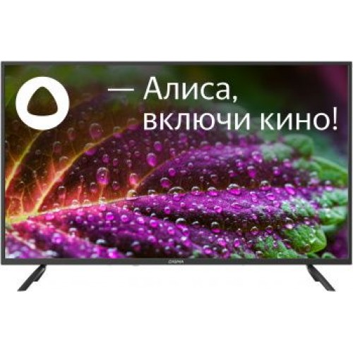 Телевизор LED Digma 43" DM-LED43UBB31 Яндекс.ТВ черный 4K Ultra HD 60Hz DVB-T DVB-T2 DVB-C DVB-S DVB