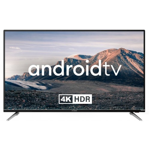 Телевизор LED Hyundai 50" H-LED50BU7008 Android TV черный 4K Ultra HD 60Hz DVB-T2 DVB-C DVB-S2 USB W