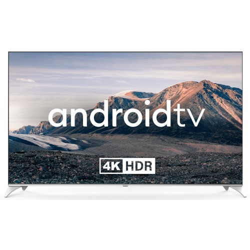 Телевизор LED Hyundai 75" H-LED75QBU7500 Android TV Frameless черный/серебристый 4K Ultra HD 60Hz DV