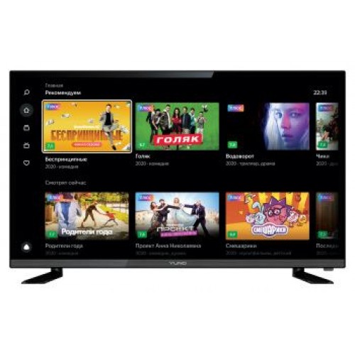 Телевизор LED Yuno 31.5" ULX-32TCS226 Яндекс.ТВ черный HD 50Hz DVB-T2 DVB-C DVB-S2 WiFi Smart TV (RU