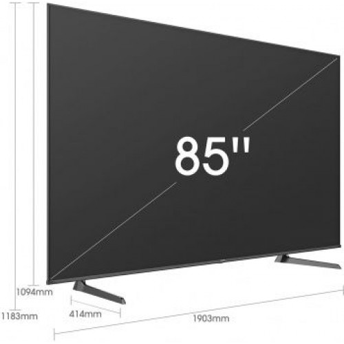 Телевизор LED Hisense 85" 85A6BG 6 черный 4K Ultra HD 60Hz DVB-T DVB-T2 DVB-C DVB-S DVB-S2 WiFi Smar